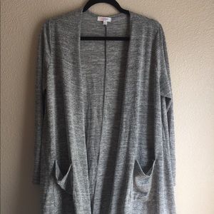 Lularoe Sarah cardigan gray size large